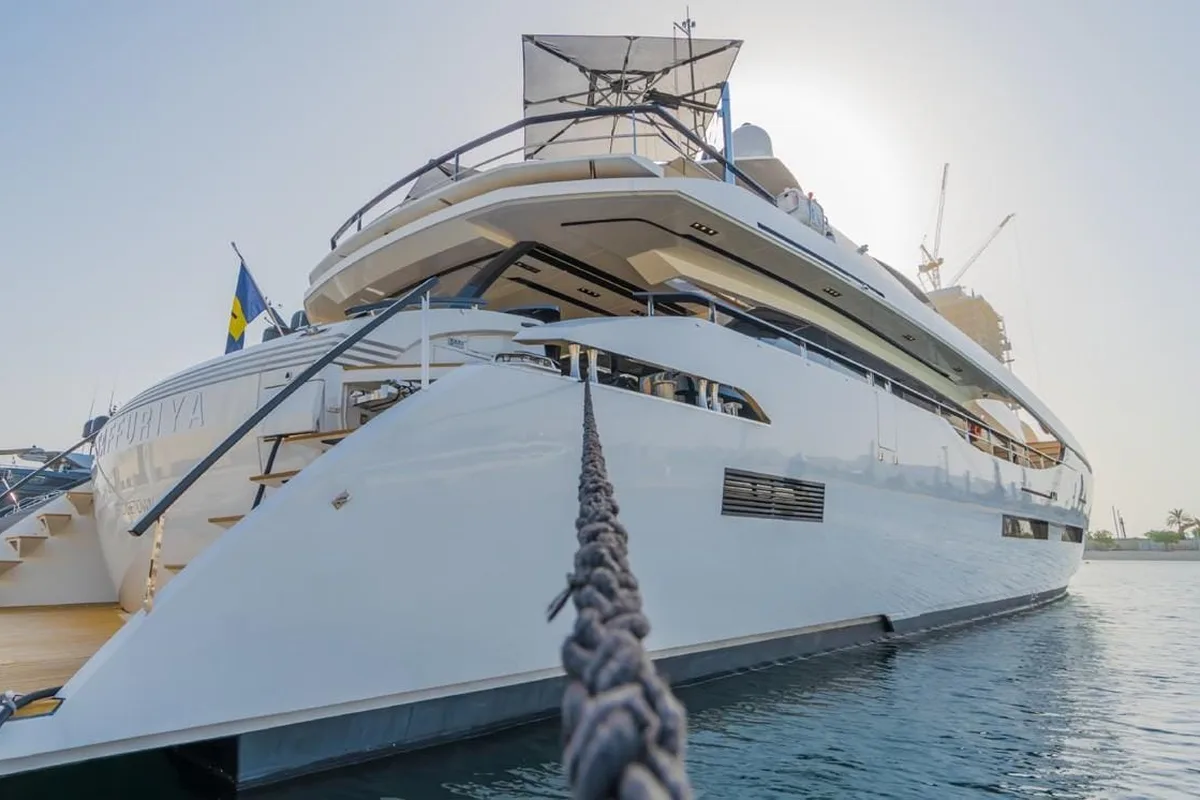 Saffuriya luxury yacht moored in Dubai